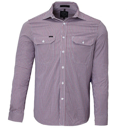 Pilbara Men's L/S Shirt, Double Pockets