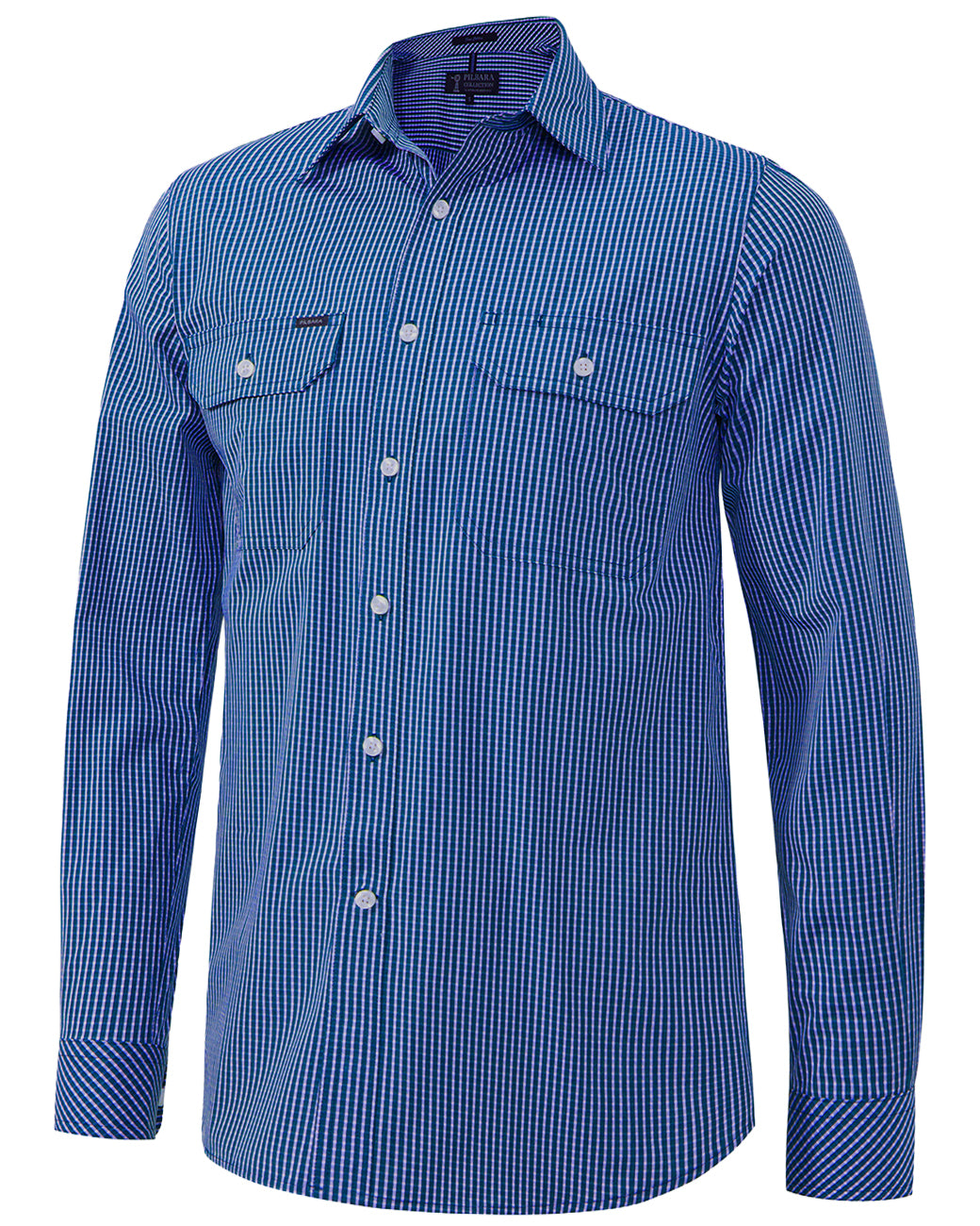 Pilbara Men's L/S Shirt, Double Pockets