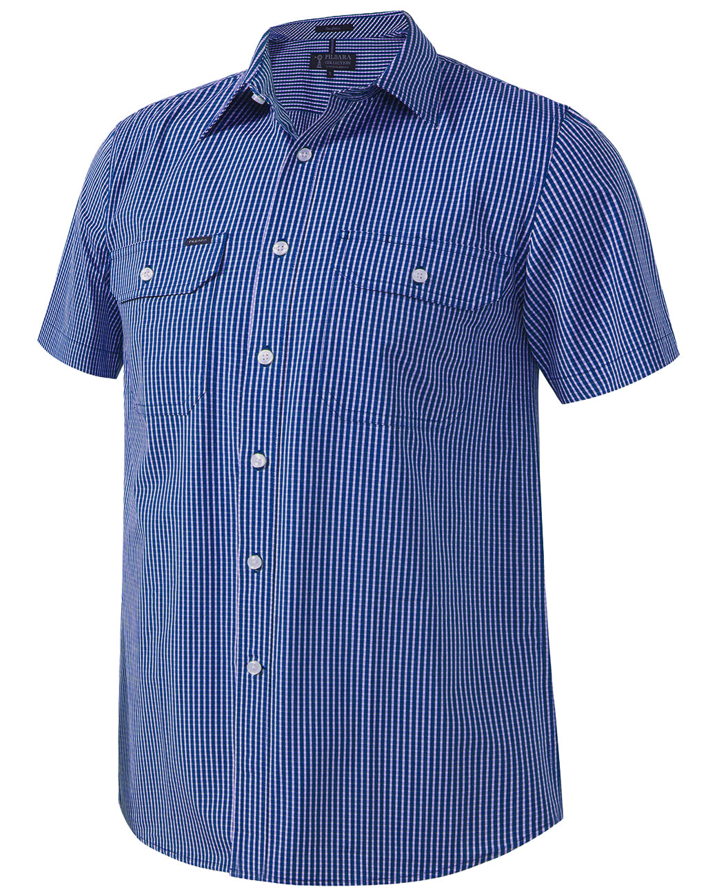 Pilbara Men's S/S Shirt, Double Pockets