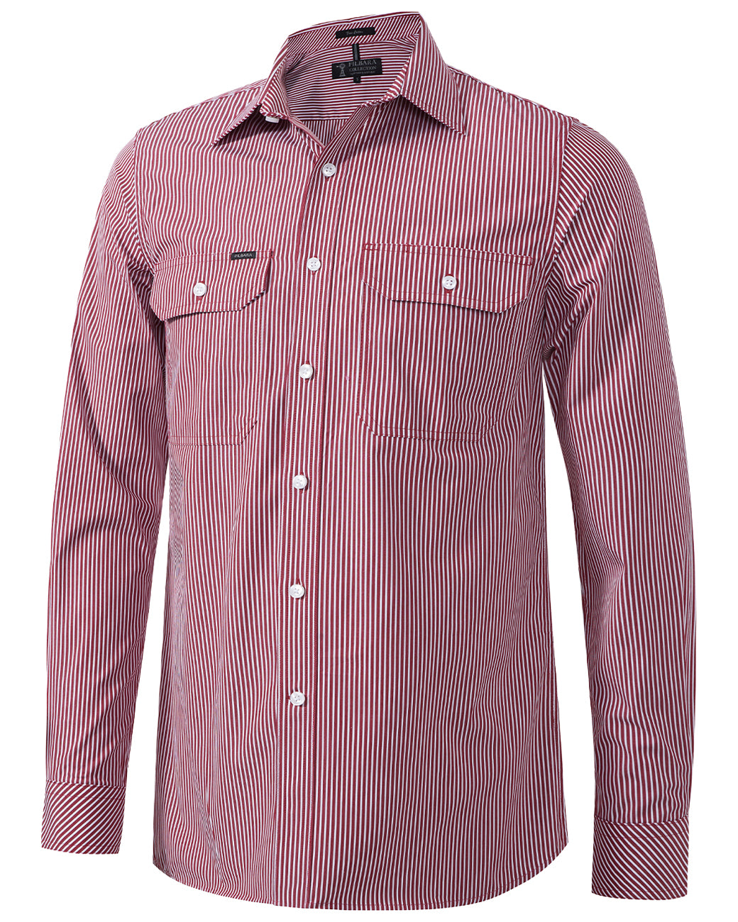 Pilbara Men's L/S Shirt, Double Pockets