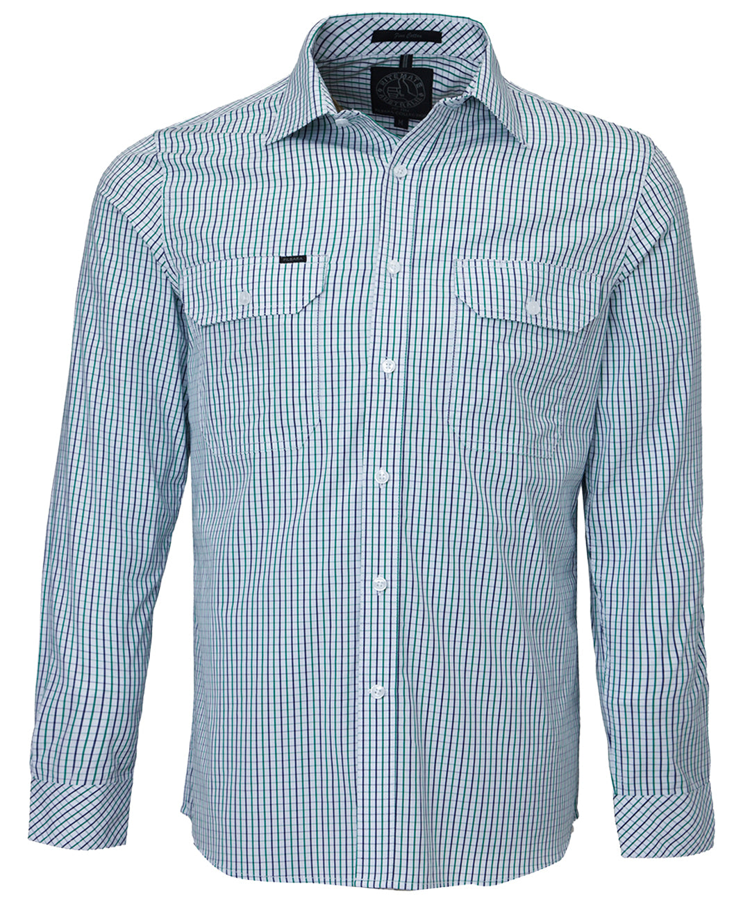 Pilbara Men's L/S Shirt, Double Pockets