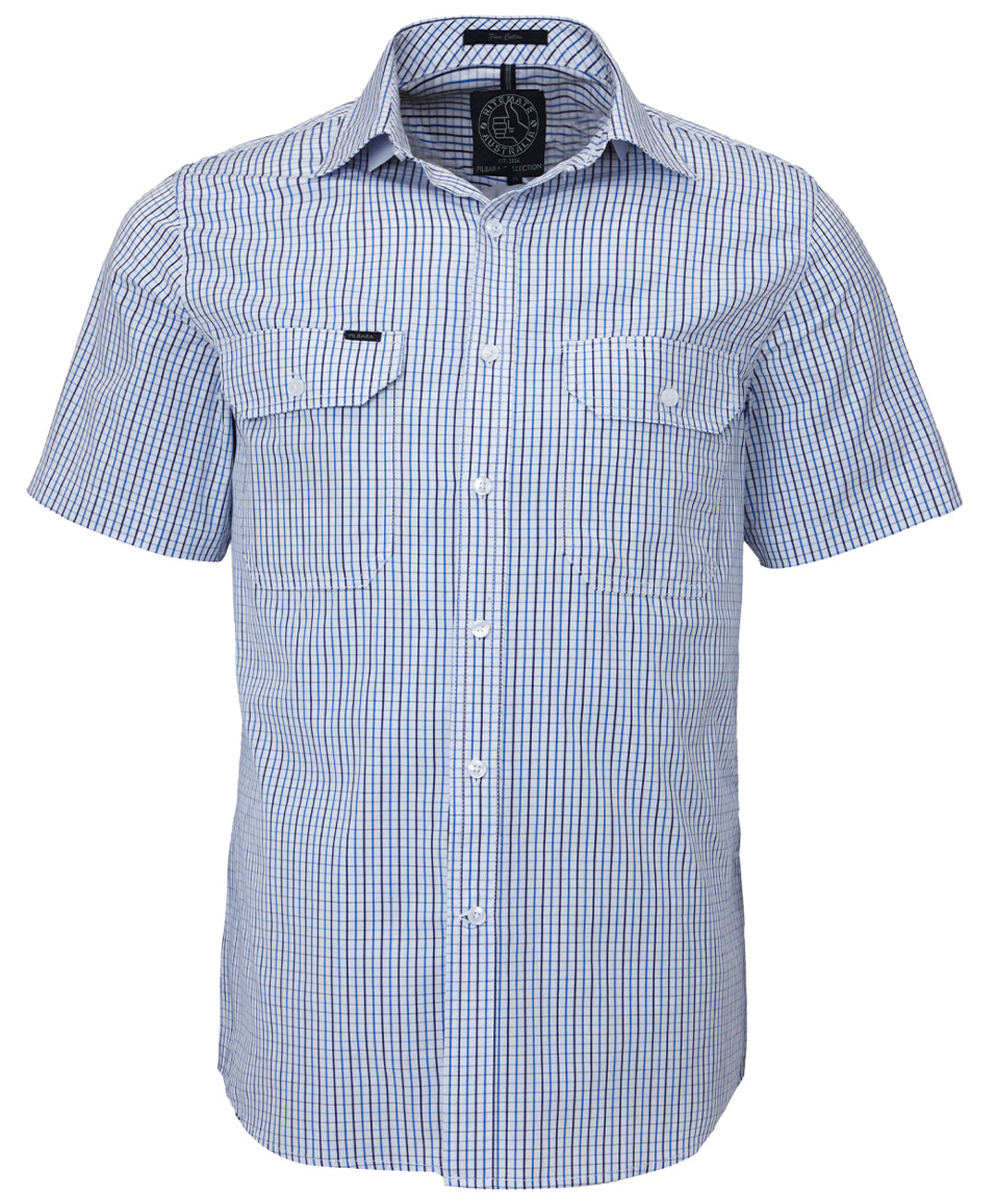 Pilbara Men's S/S Shirt, Double Pockets