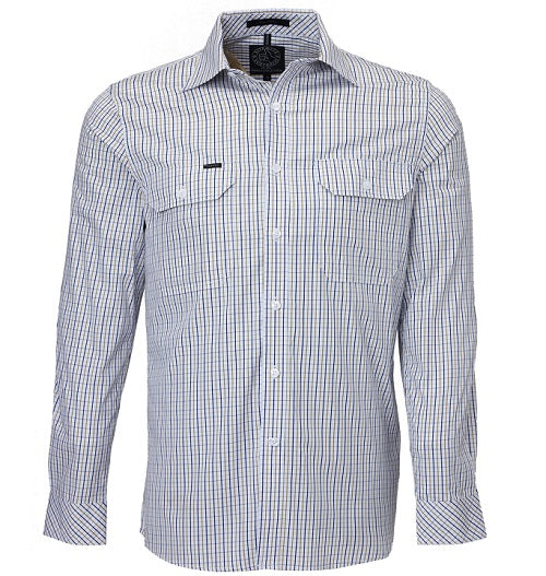 Pilbara Men's L/S Shirt, Double Pockets