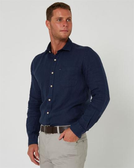 Pilbara Men's Linen L/S Shirt