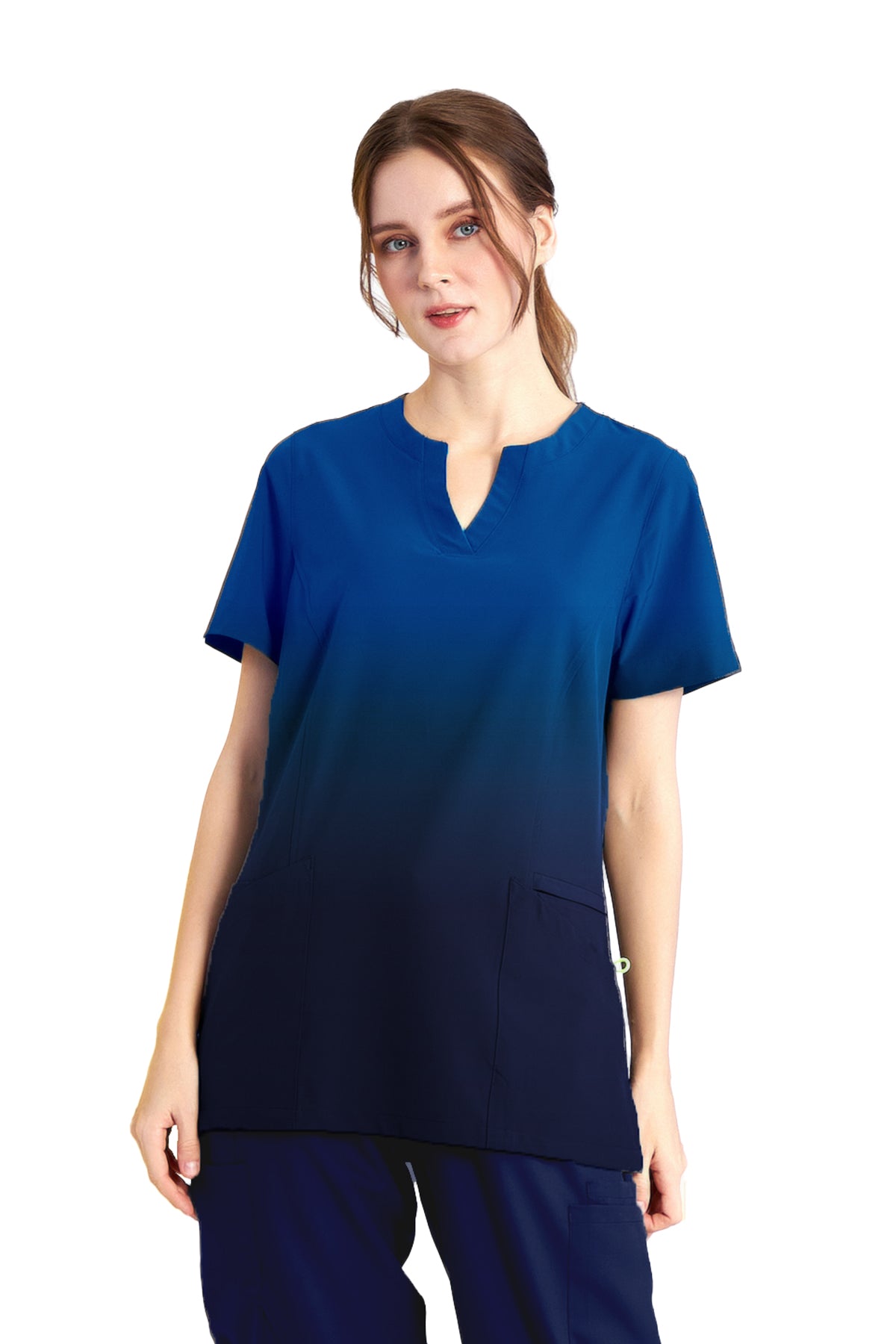 Short Sleeve Ombre Print Top