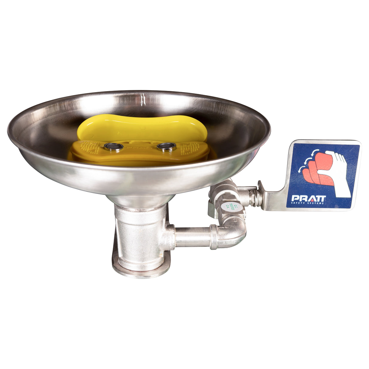 Wall Mounted Eye & Face Wash, With Bowl - No Foot Treadle