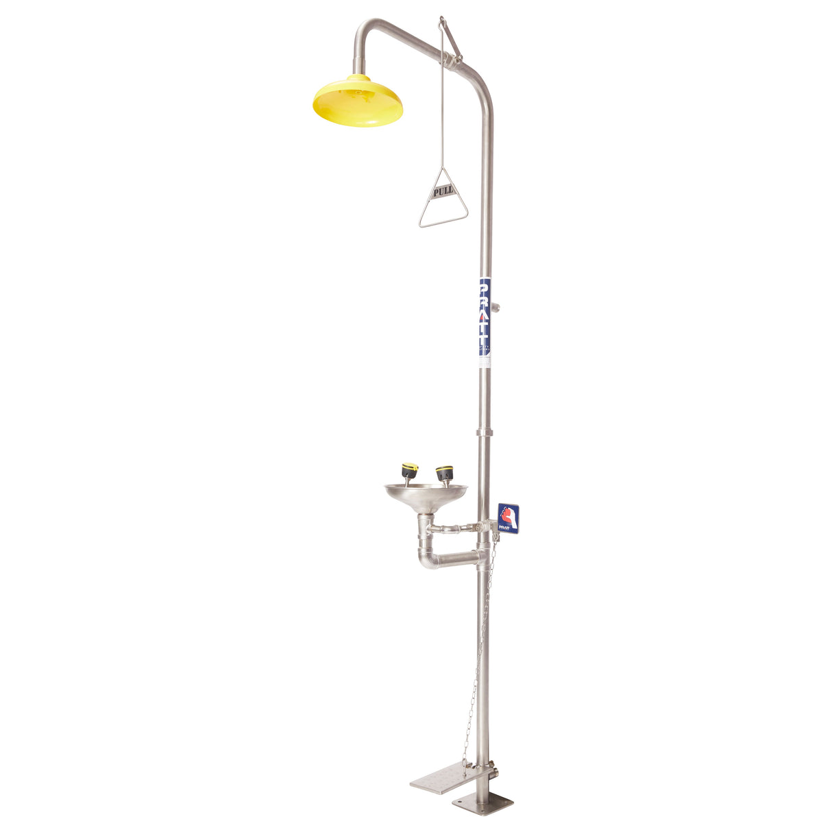 Combination Shower With Eye Wash, Bowl & Foot Treadle