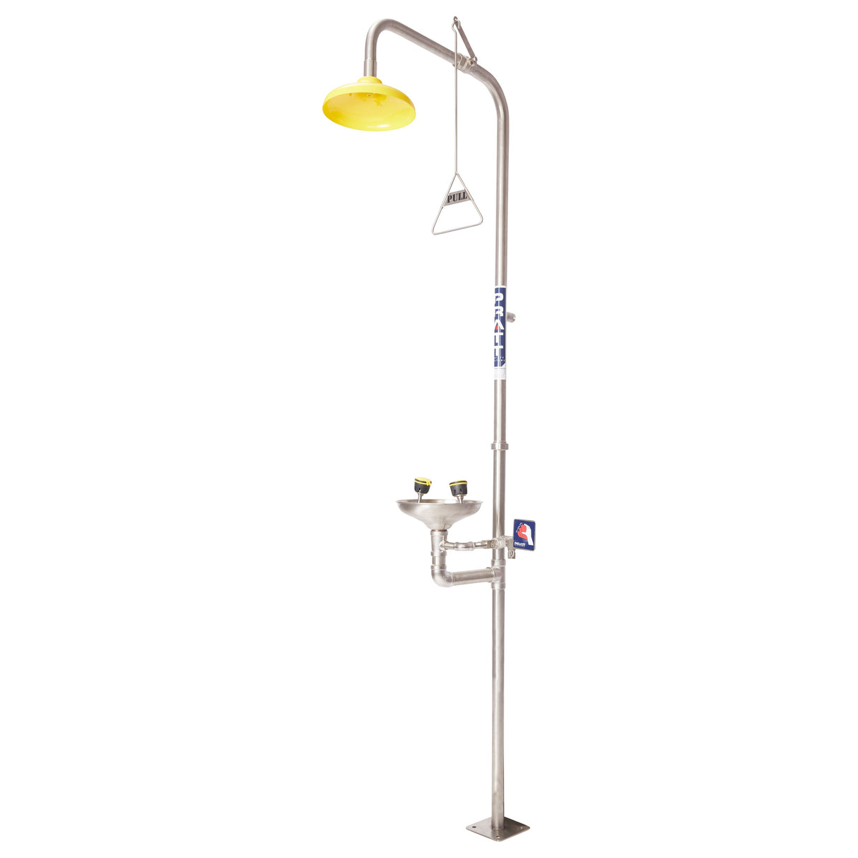 Combination Shower With Eye Wash And Bowl - No Foot Treadle