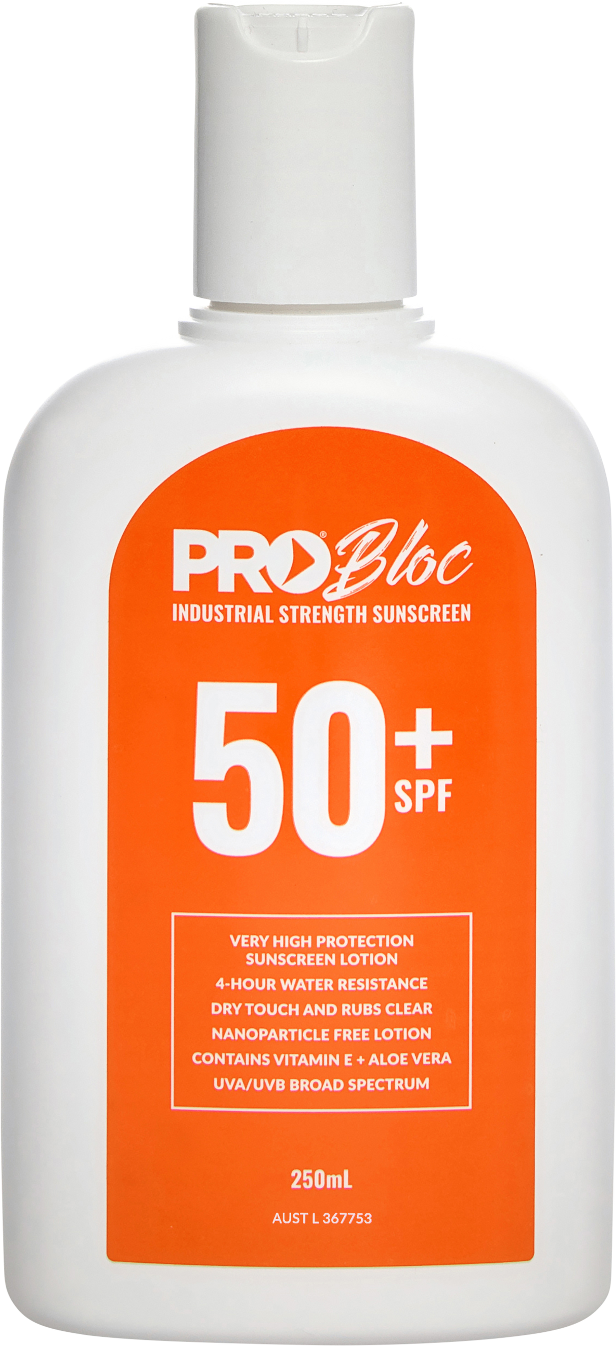 Probloc SPF 50 + Sunscreen 250ml Squeeze Bottle