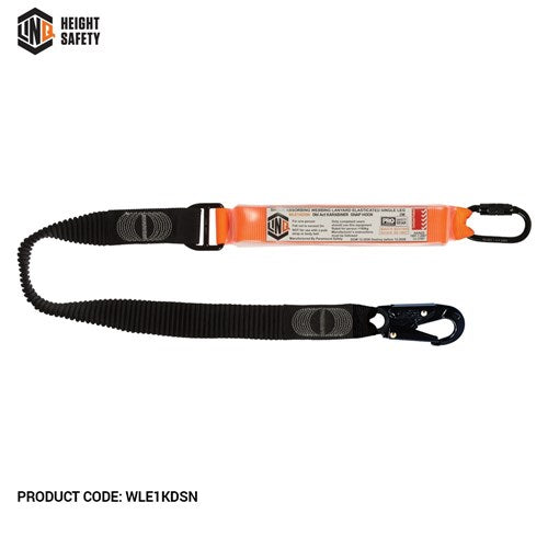 Elite Single Leg Elasticated Lanyard With Hardware Kd & Sn