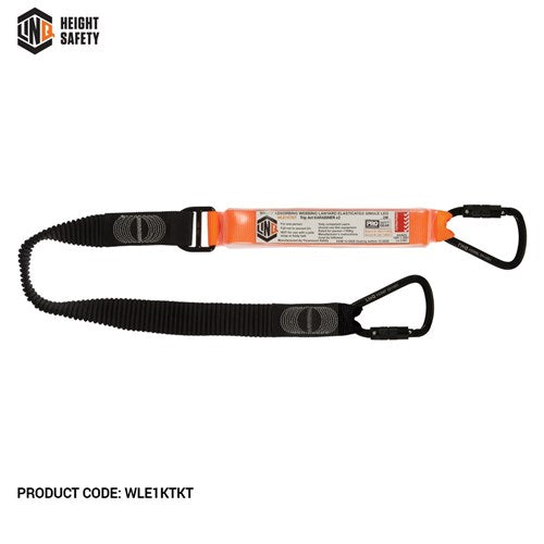 Elite Single Leg Elasticated Lanyard With Hardware Kt X2