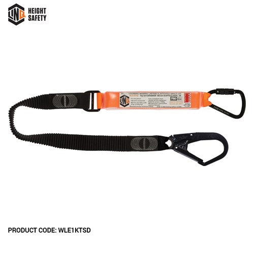 Elite Single Leg Elasticated Lanyard With Hardware Kt & Sd