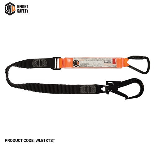 Elite Single Leg Elasticated Lanyard With Hardware Kt & St