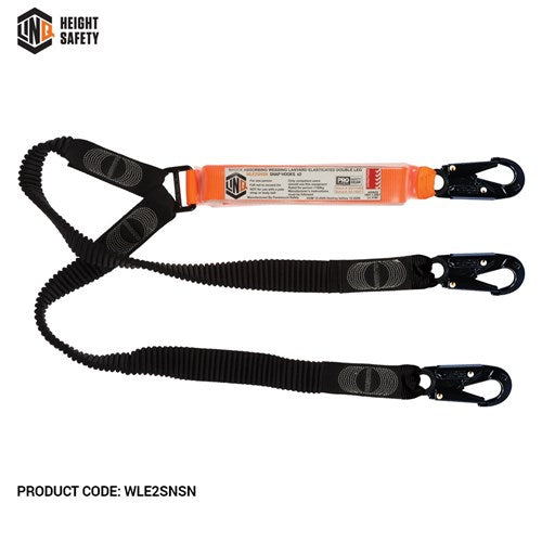 Elite Double Leg Elasticated Lanyard With Hardware Sn X3