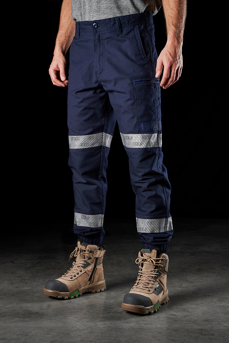Reflective Cuffed Stretch Work Pant