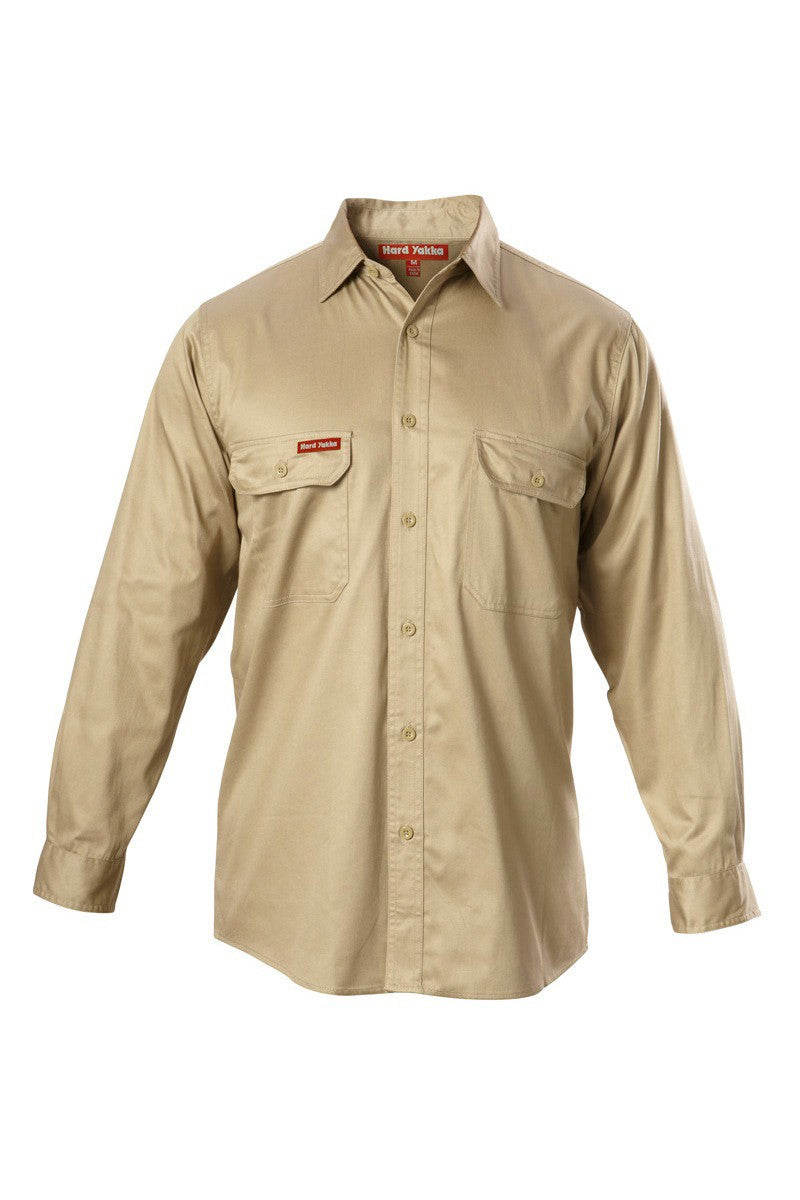 Hard Yakka Foundations Cotton Drill Long Sleeve Shirt