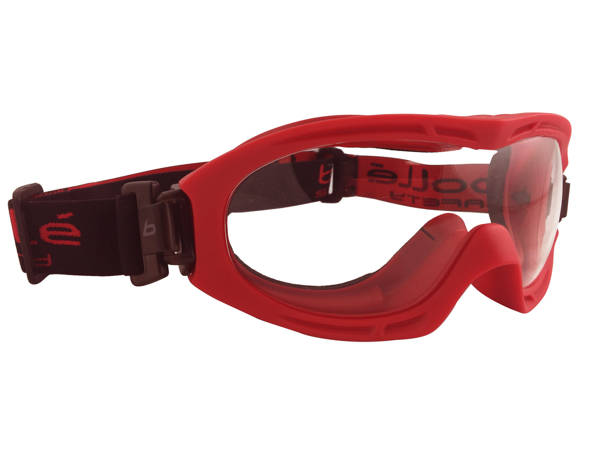 BACKDRAFT Red Fire Goggle Clear Platinum Lens
