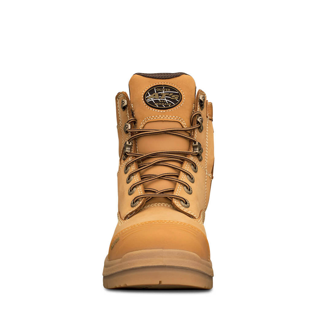 Lace Up Zip Side 6" Steel Cap Boot