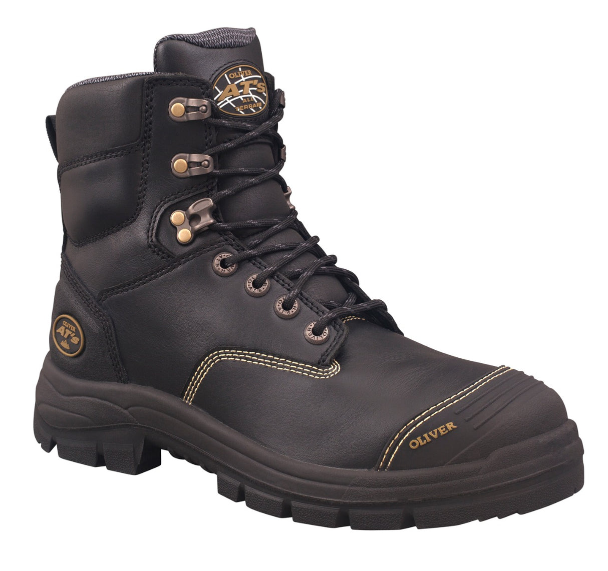 Lace Up Zip Side 6" Steel Cap Boot