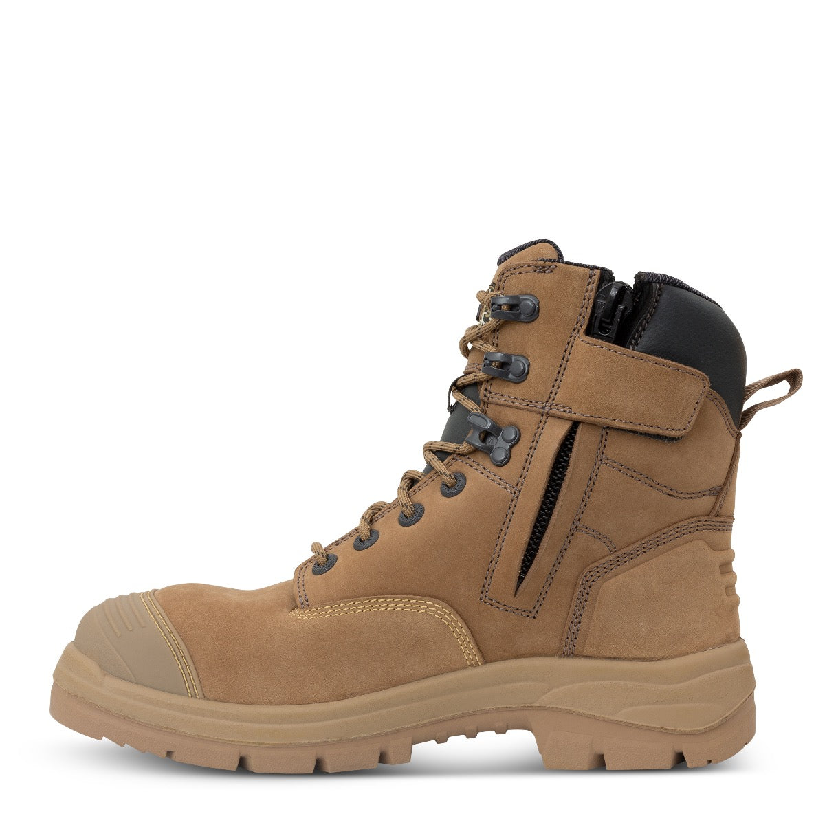 Lace Up Zip Side 6" Steel Cap Boot