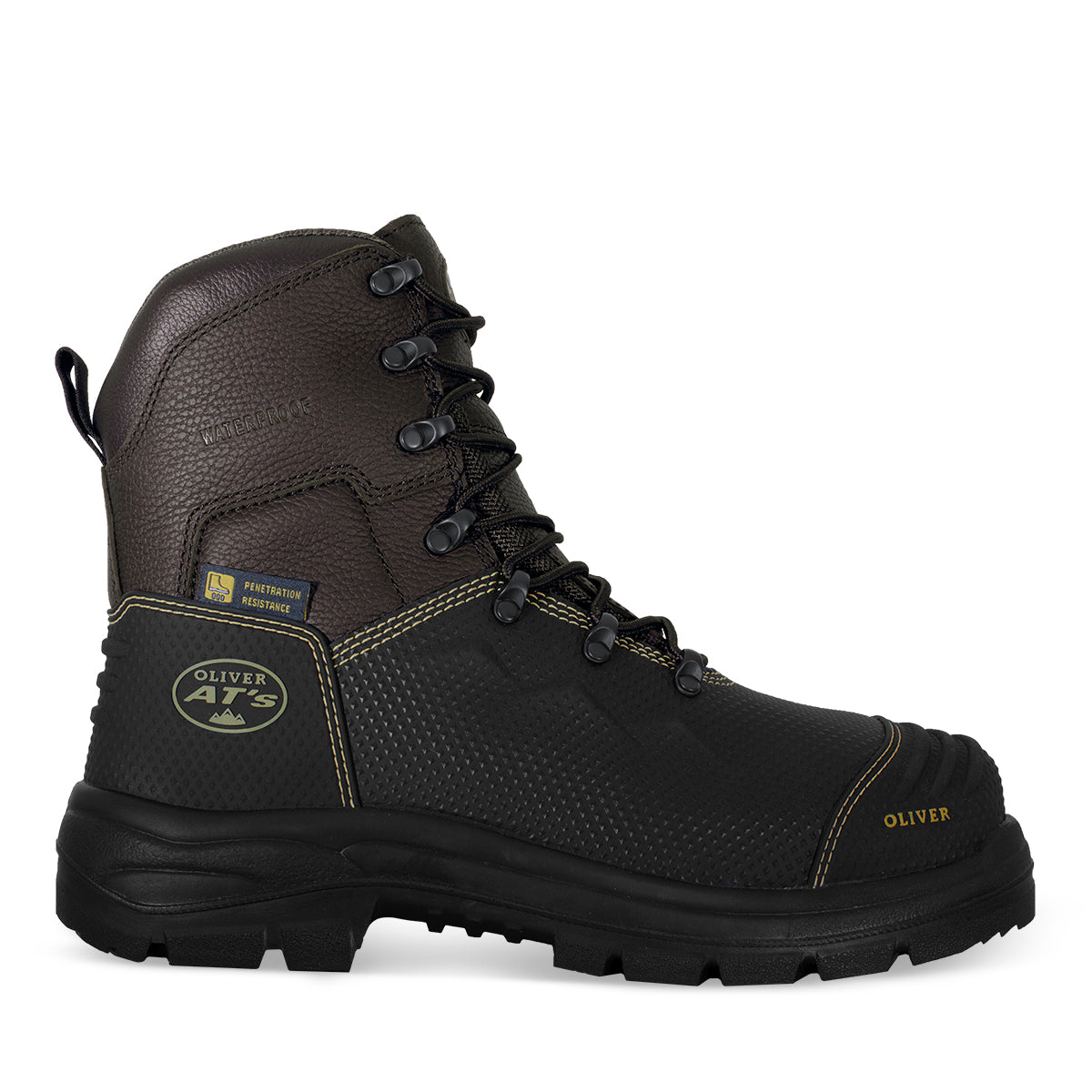Lace Up Zip Caustic 6" Waterproof Penetration Resistant Boot