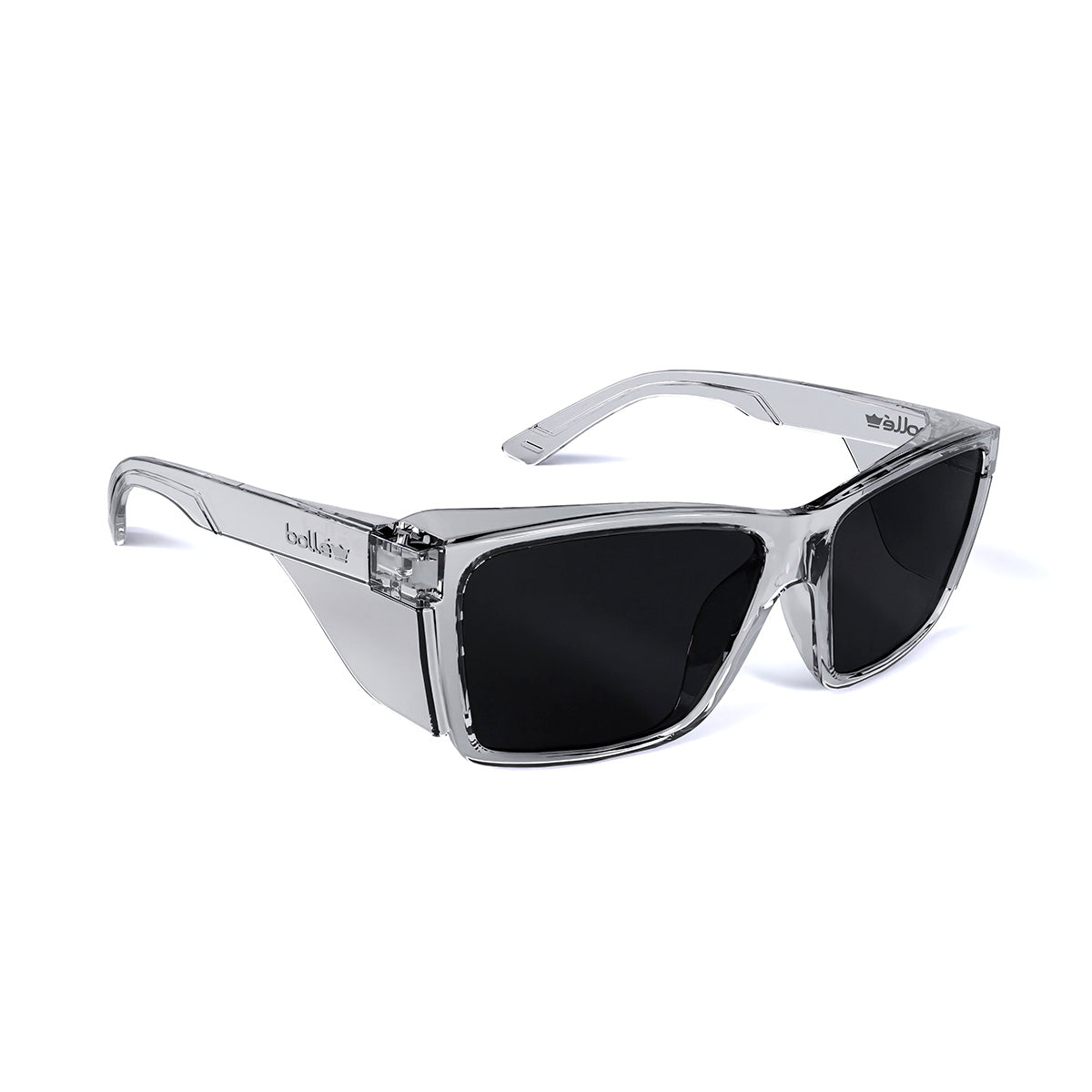 STKS 420 - Smoke PC Lens - PLATINUM (ASAF) - Crystal PC Temples/Frame