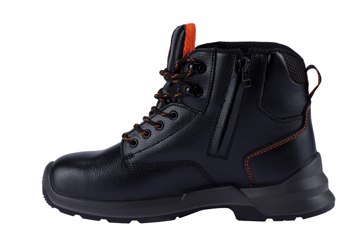 King's Lace Up Zip Side Boot