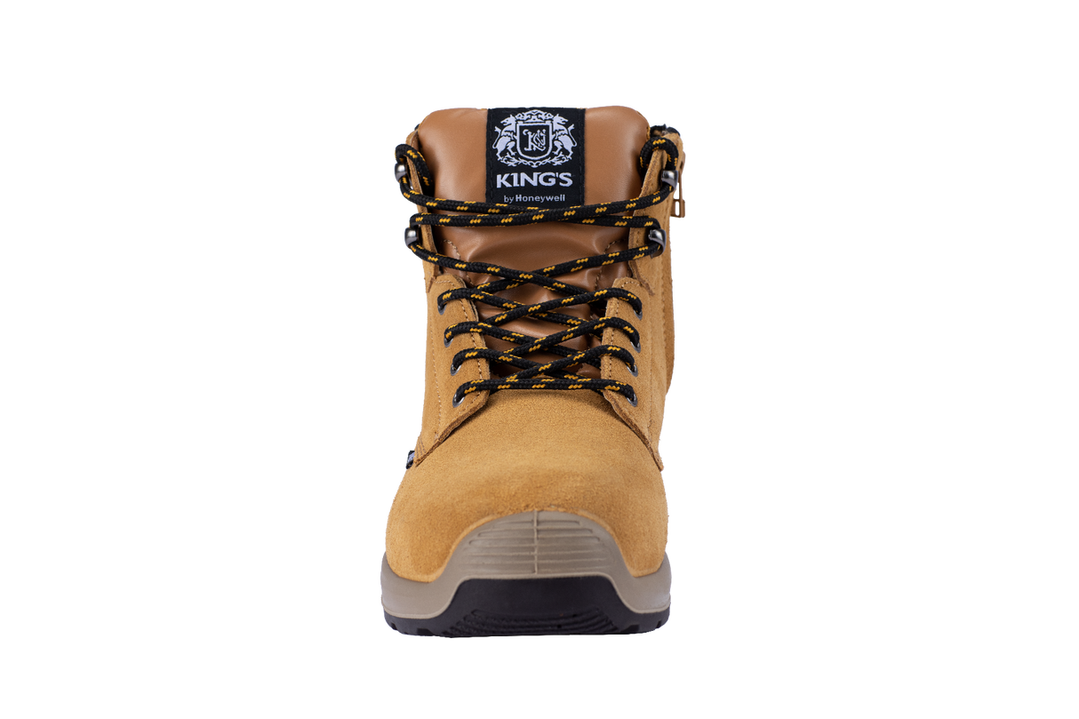 King's Lace Up Zip Side Boot