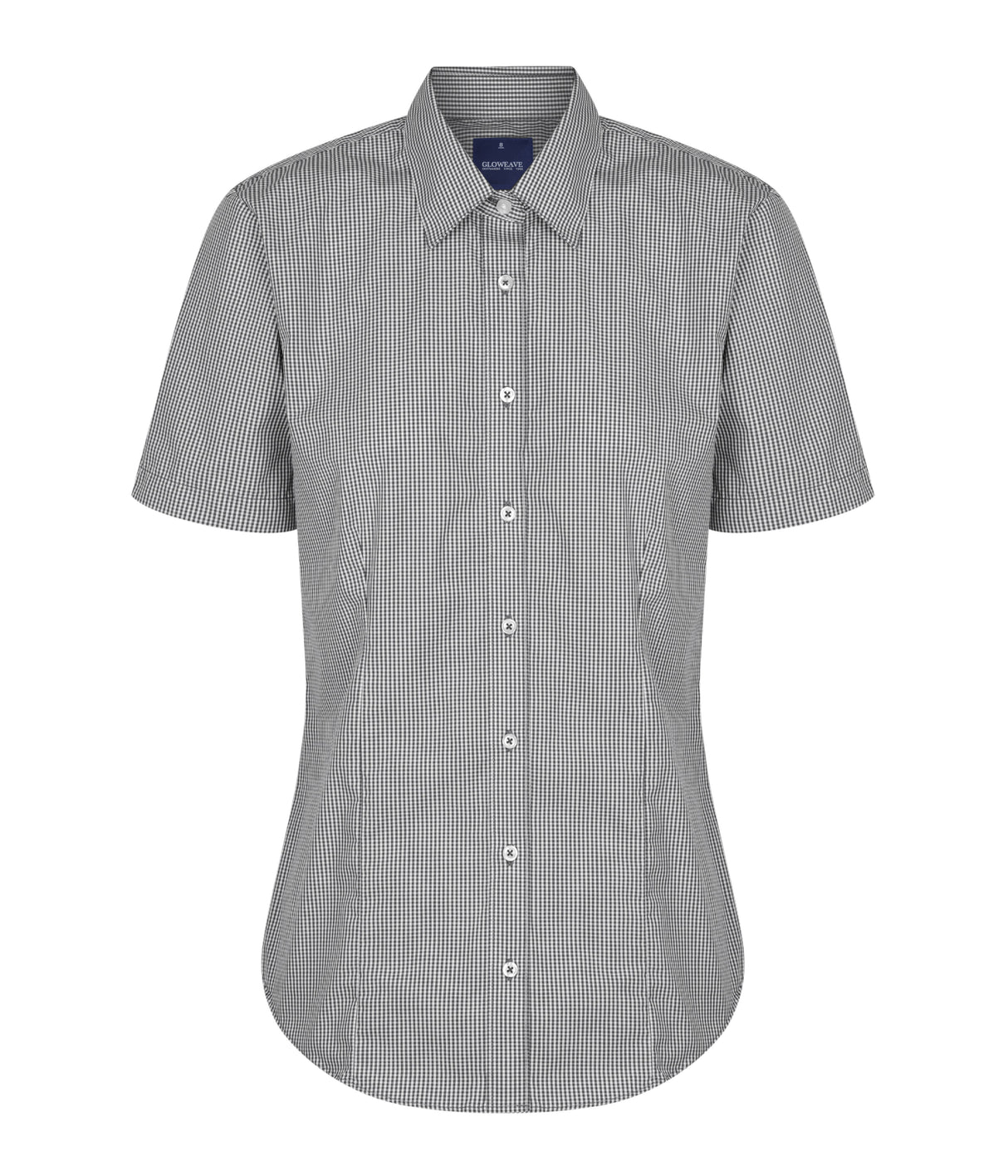 Womens Gingham Shirt Short Slv