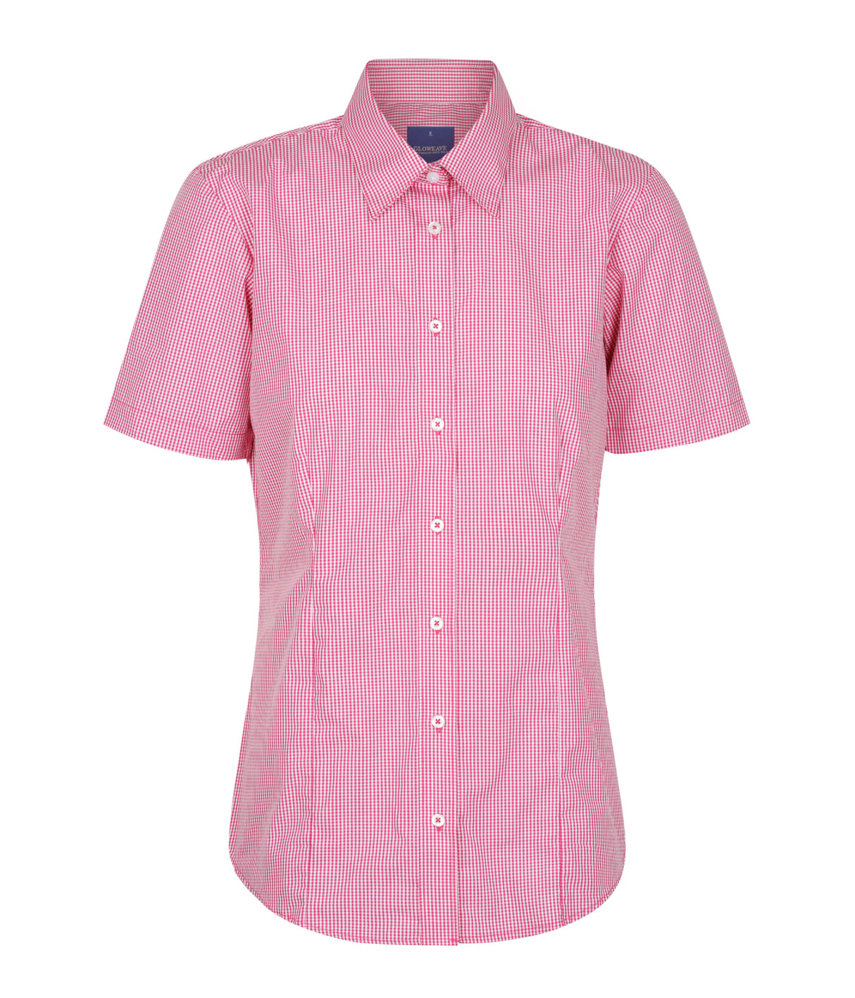 Womens Gingham Shirt Short Slv