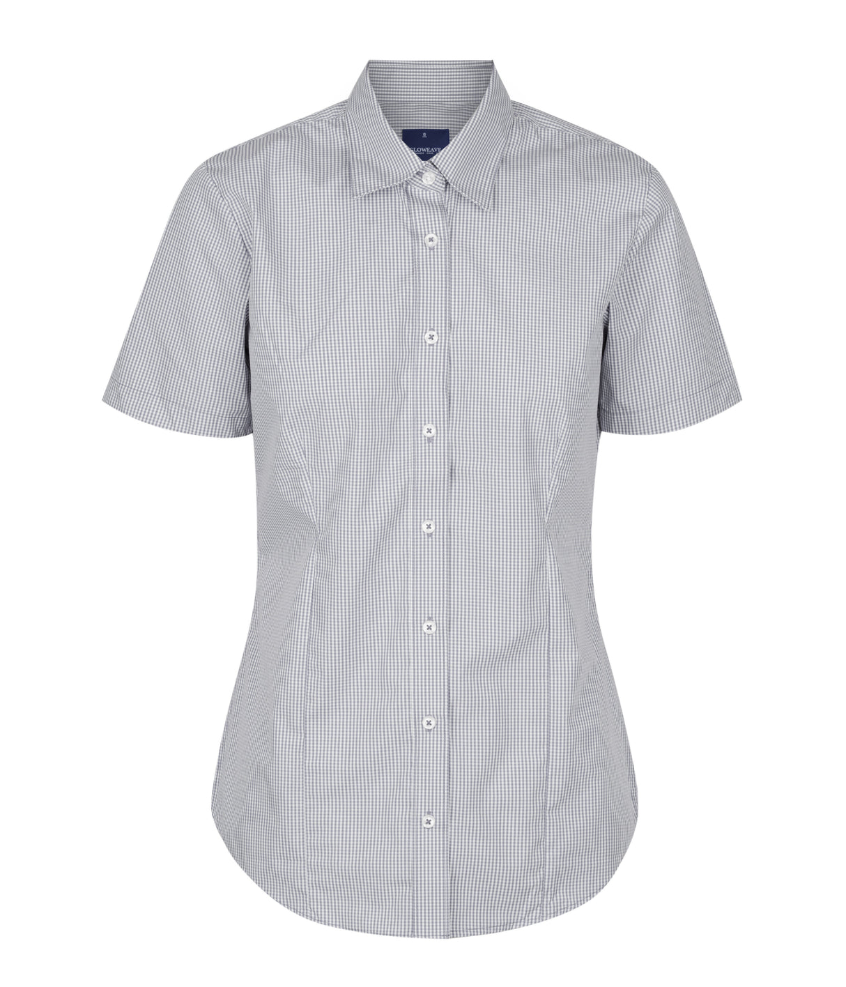 Womens Gingham Shirt Short Slv