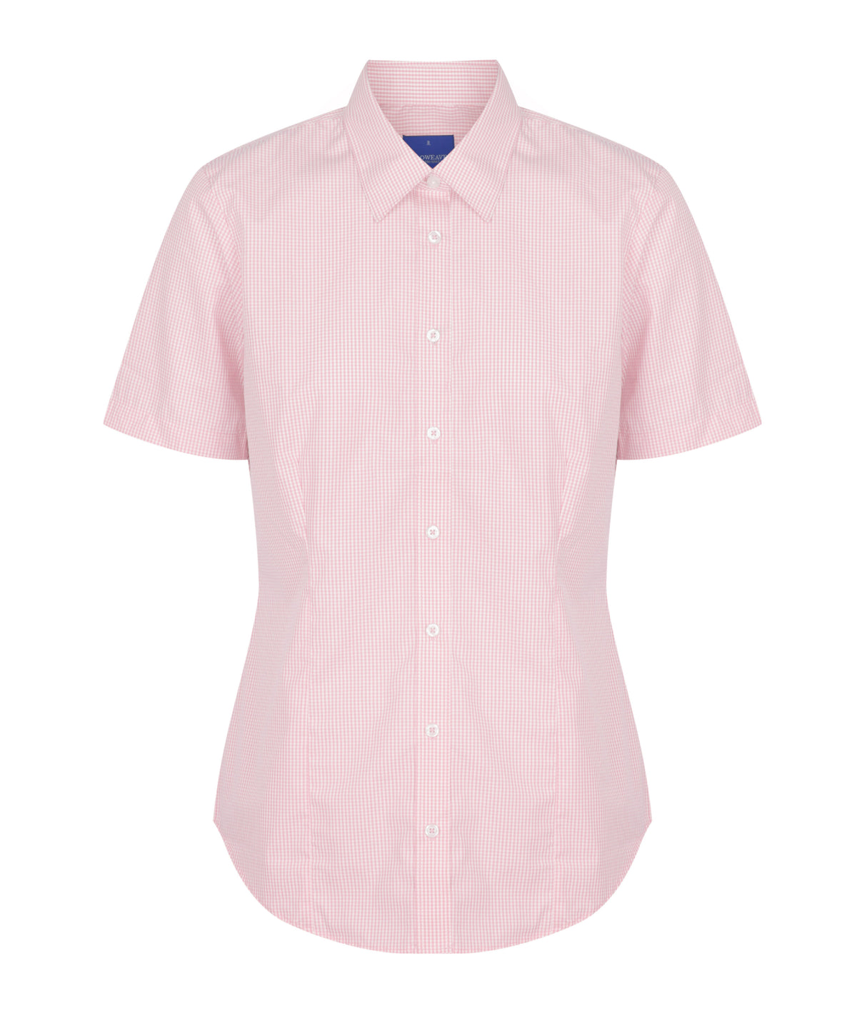 Womens Gingham Shirt Short Slv