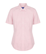 Womens Gingham Shirt Short Slv