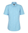 Womens Gingham Shirt Short Slv