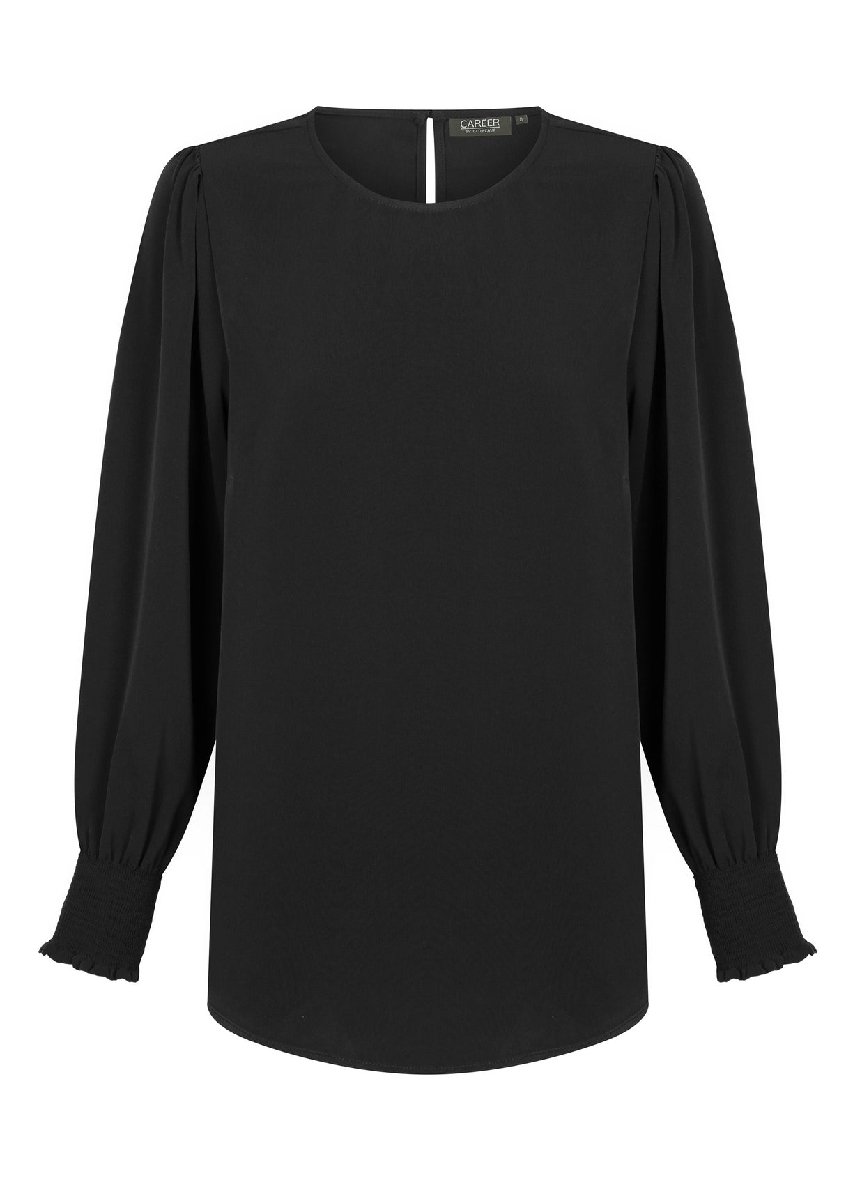 Luxe Twill Shirred Cuff Top