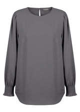 Luxe Twill Shirred Cuff Top