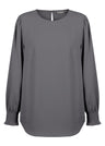 Luxe Twill Shirred Cuff Top
