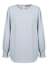 Luxe Twill Shirred Cuff Top