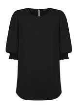 Luxe Twill Shirred Cuff Top