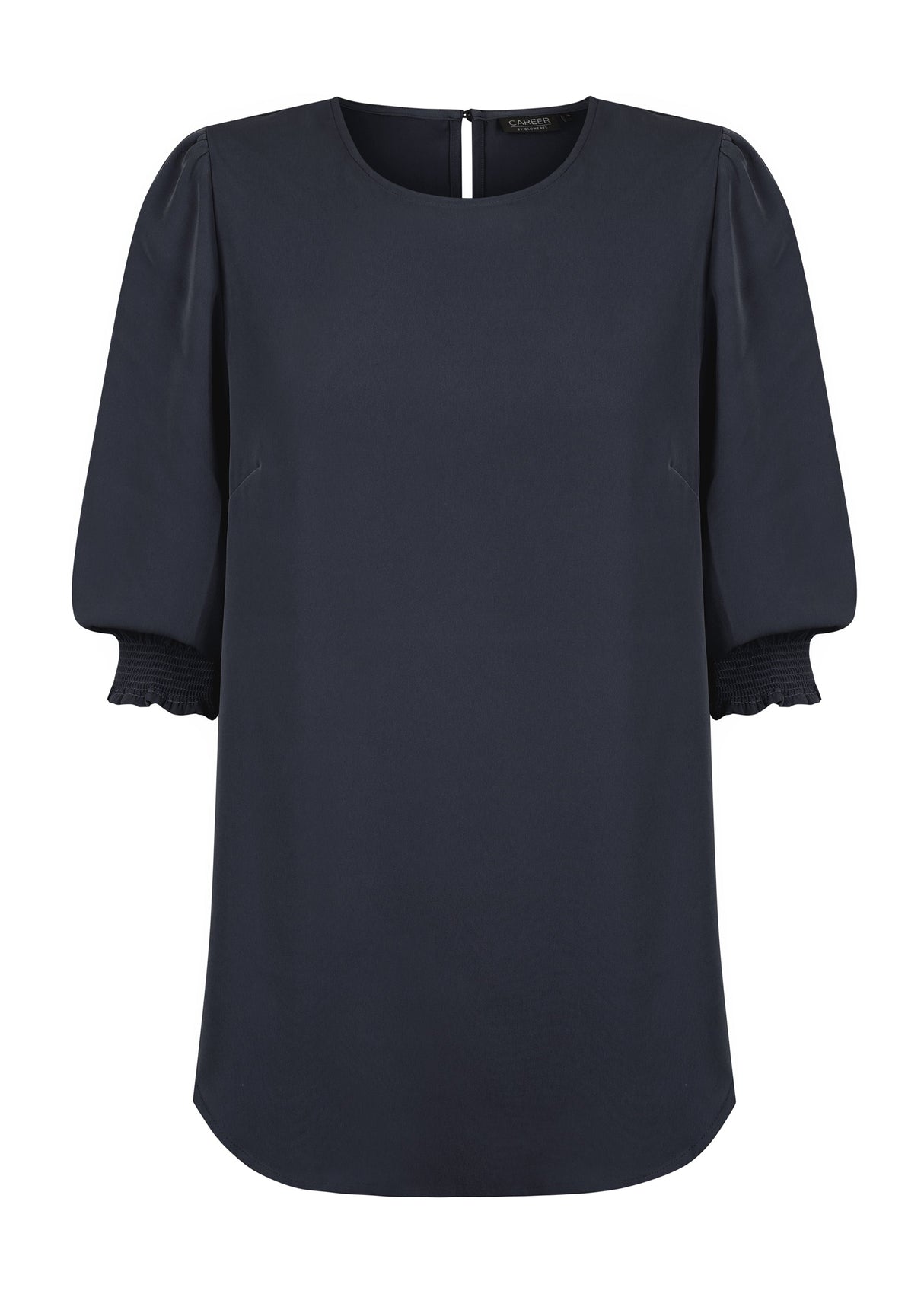 Luxe Twill Shirred Cuff Top