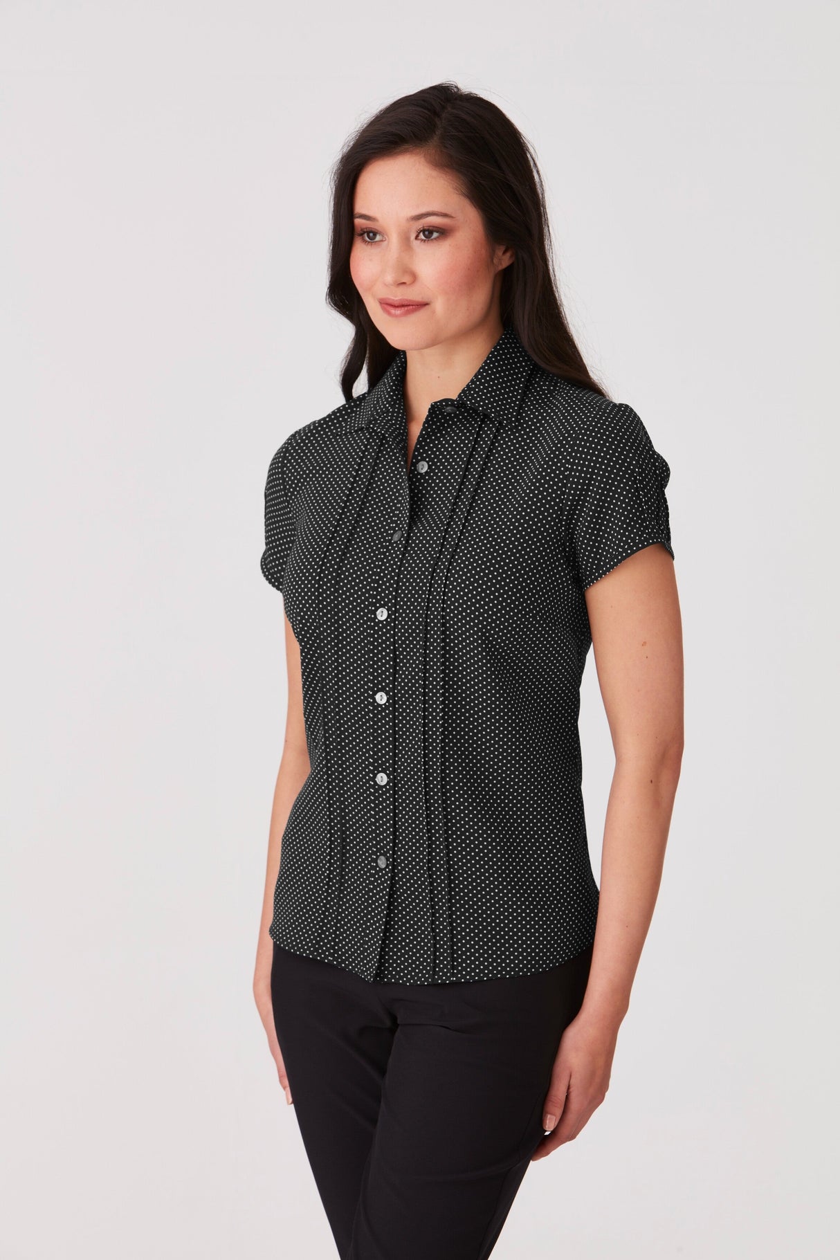 Short Sleeve City-Stretch Spot SS