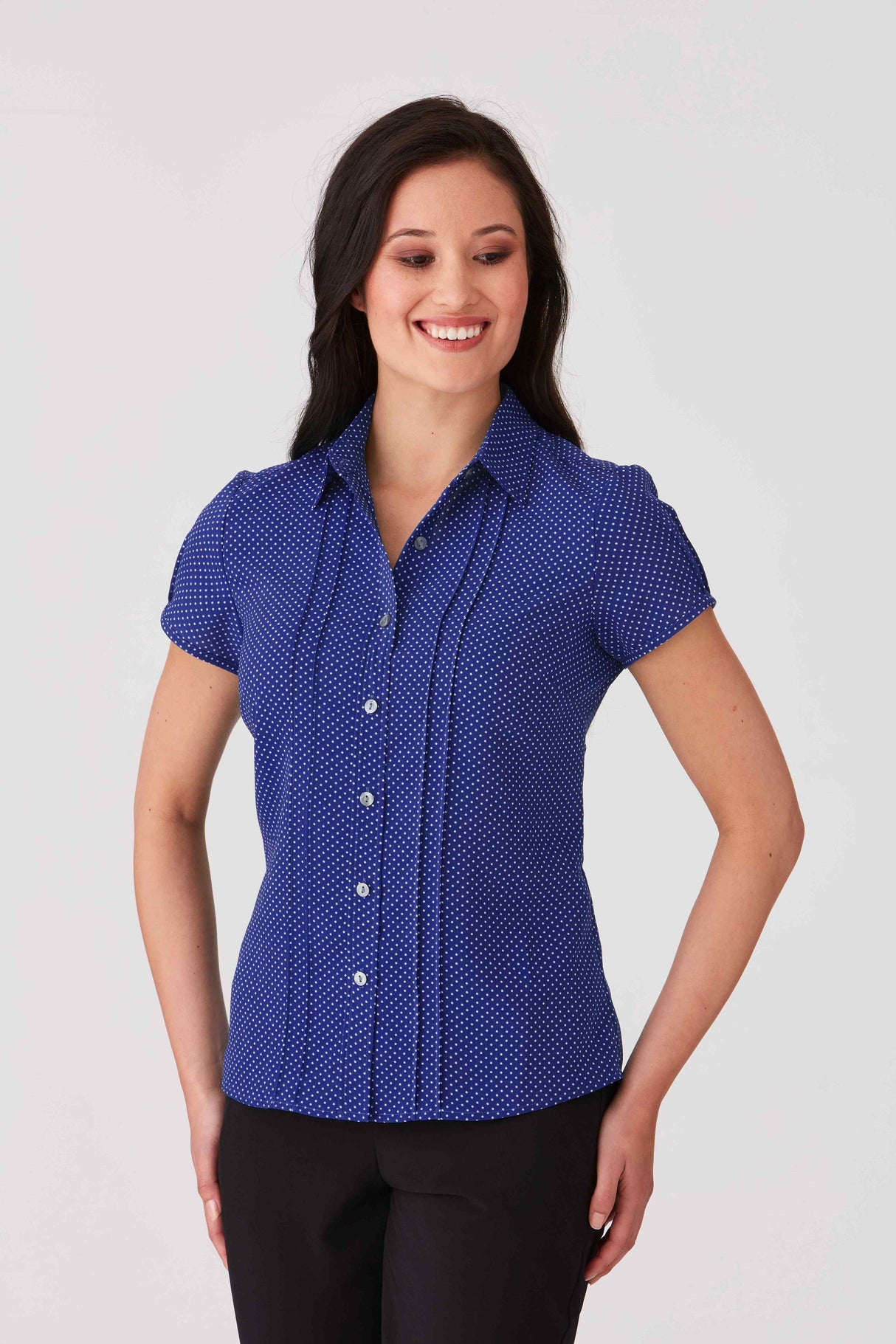 Short Sleeve City-Stretch Spot SS