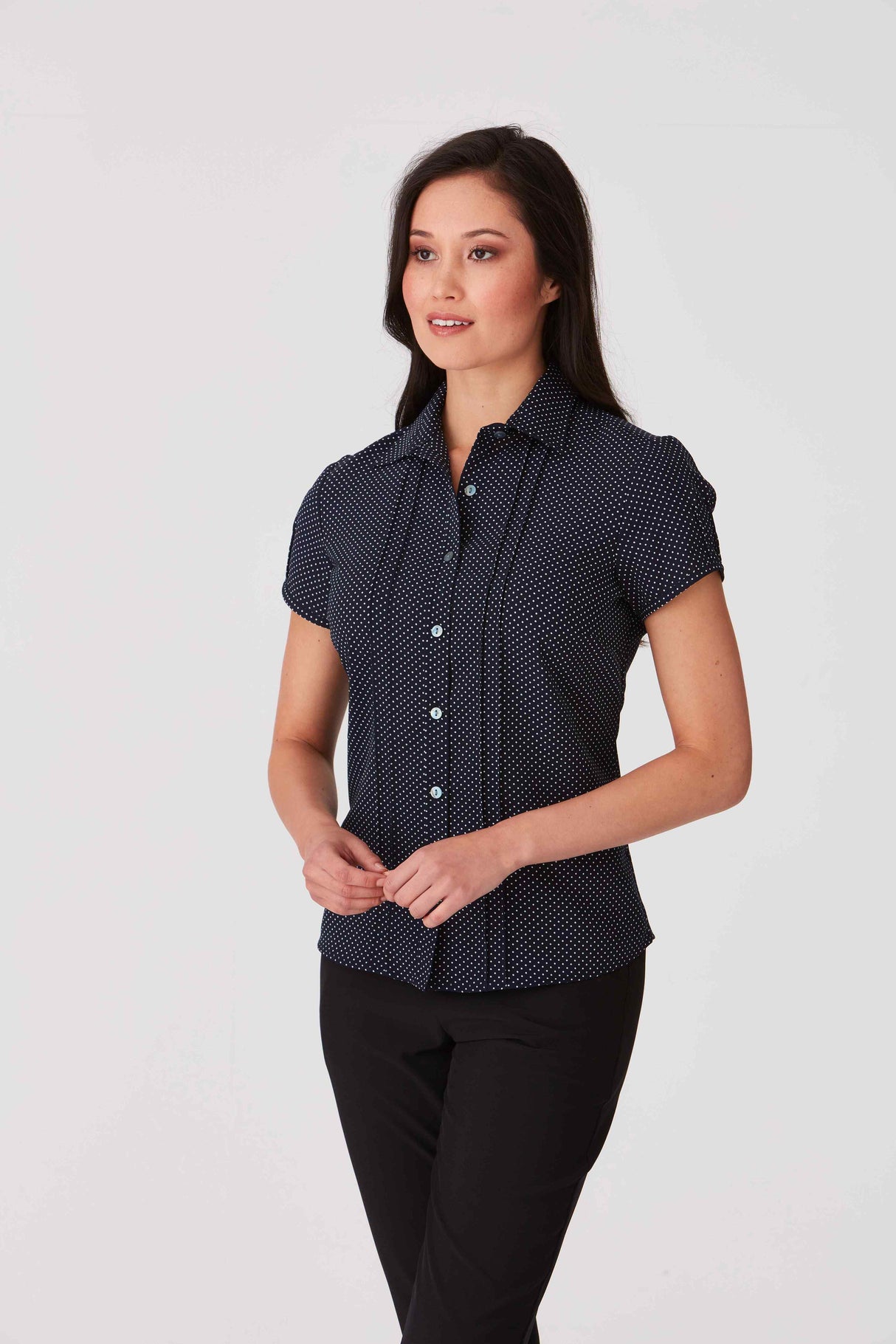 Short Sleeve City-Stretch Spot SS