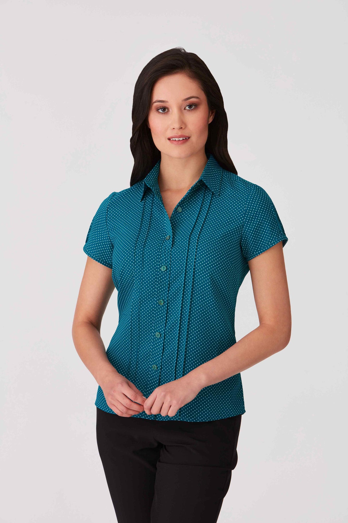 Short Sleeve City-Stretch Spot SS