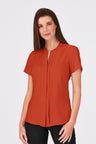 Short Sleeve Envy - Pleated Front Shirt