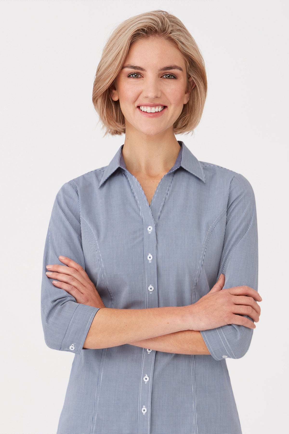 3/4 Sleeve Pippa Check