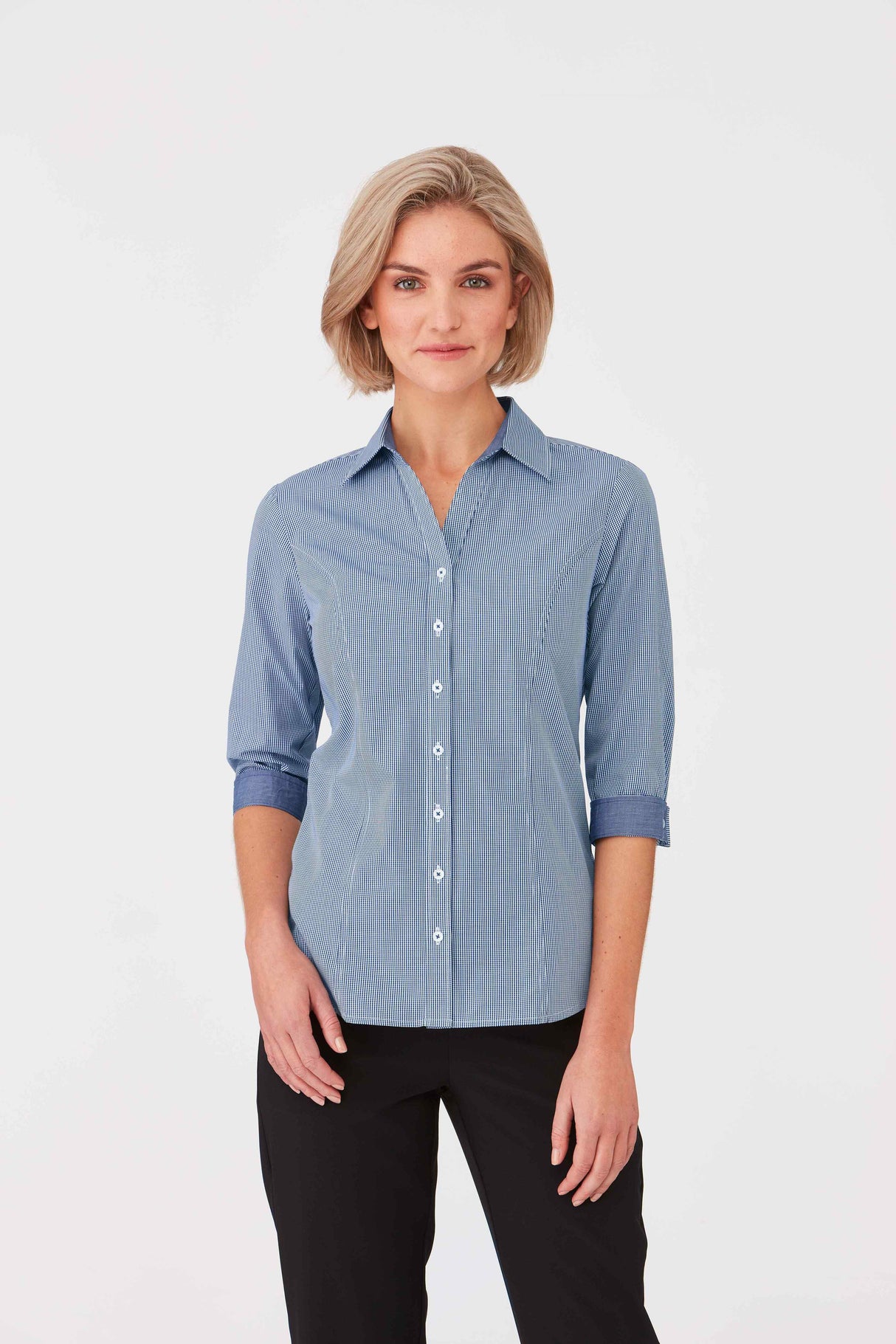 3/4 Sleeve Pippa Check