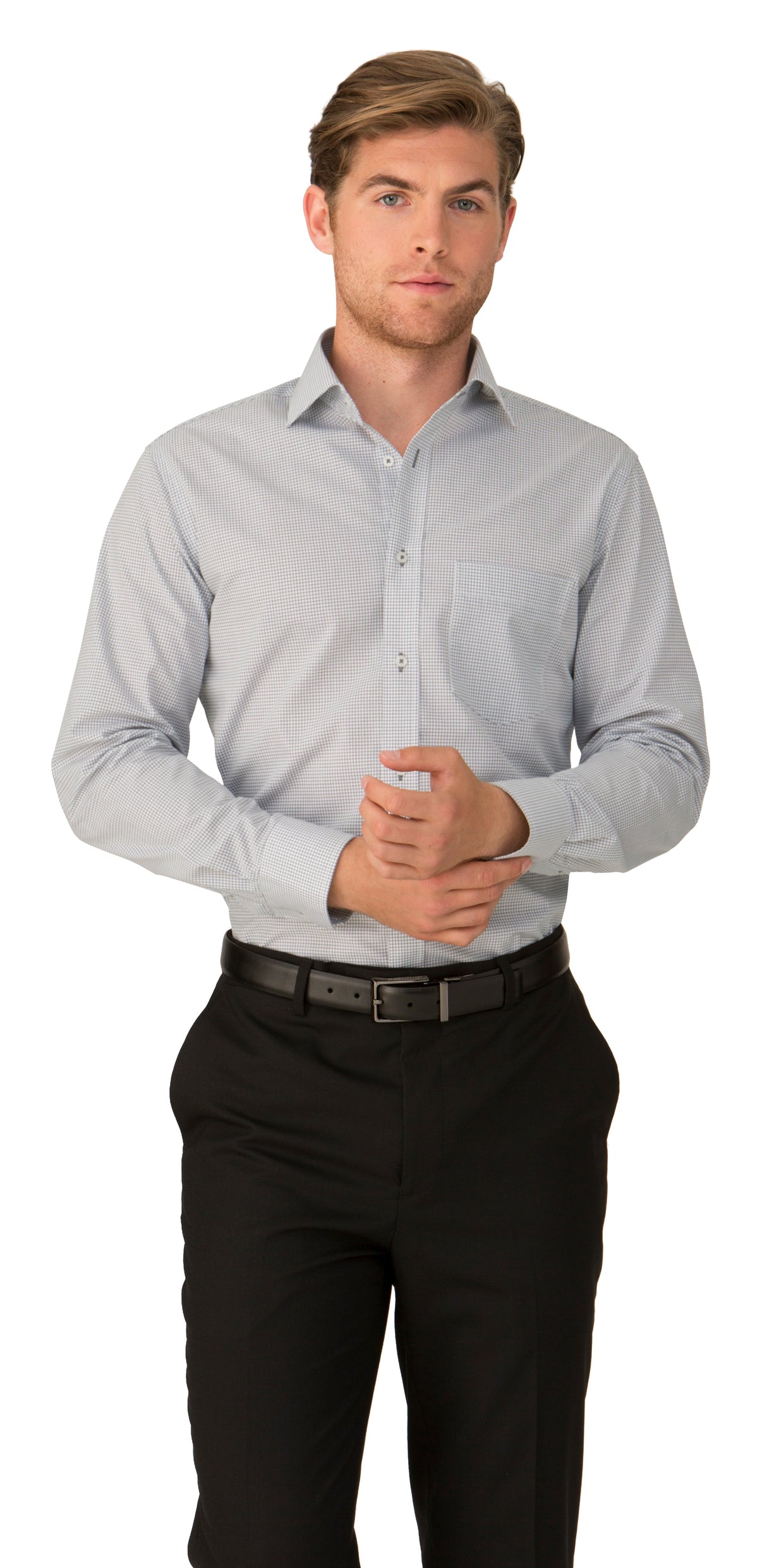 Long Sleeve Shadow Check