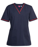JB's Contrast Ladies Scrubs Top