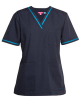JB's Contrast Ladies Scrubs Top